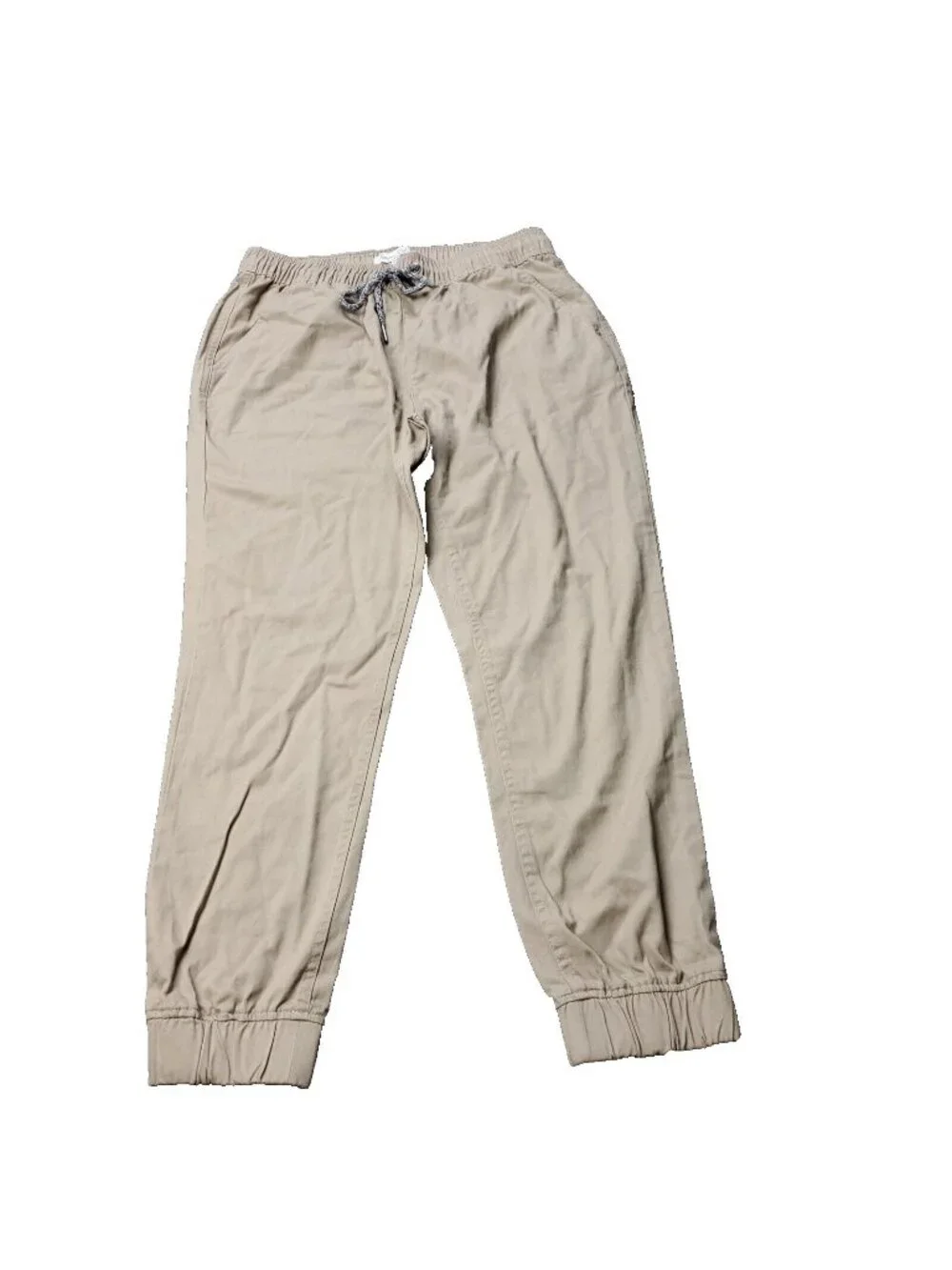 Sovereign Code Berman Pants Mens 28 x26 Joggers Khaki Chino Tan Drawstring